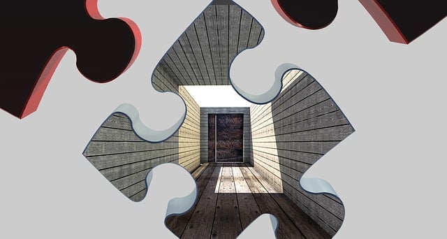 Free way out puzzle share illustration