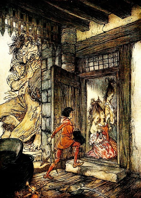 Free vintage arthur rackham victorian illustration
