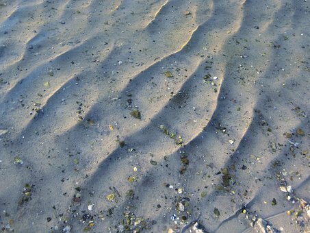 Kleine Wellen, Wellenmuster, Strand