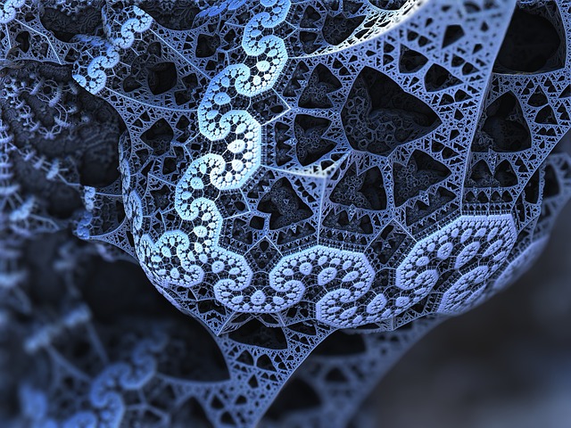 Free fractal geometry background illustration