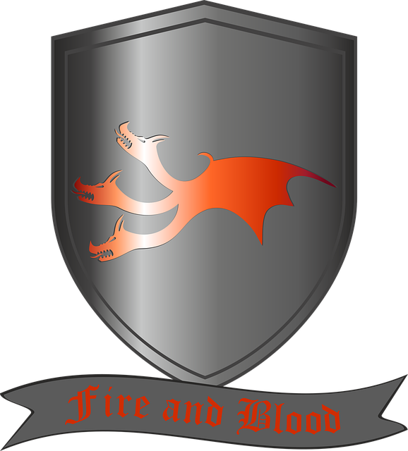Free game of thrones coat of arms house targaryen vector