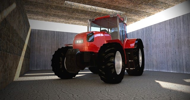 Free tractor agricultural machinery agriculture illustration