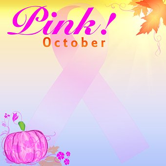 Free October Pink Breast Cancer illustration and picture
