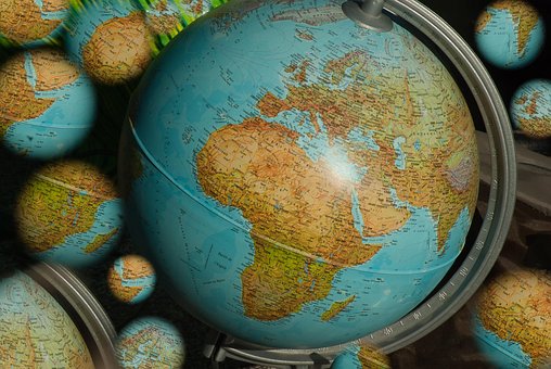Terrestrial Globe, World Map