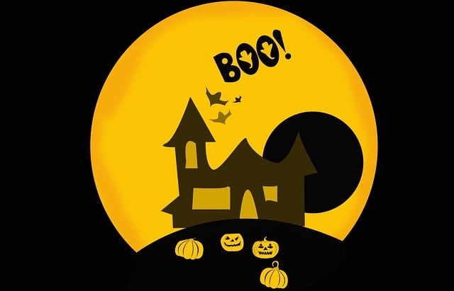 Free haloween background card illustration