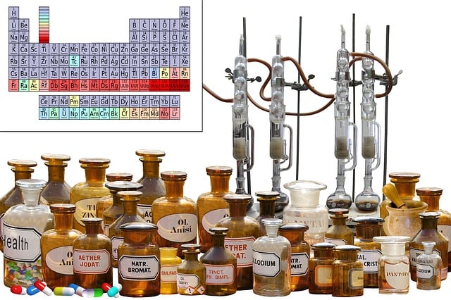 Free medicine chemistry laboratory illustration