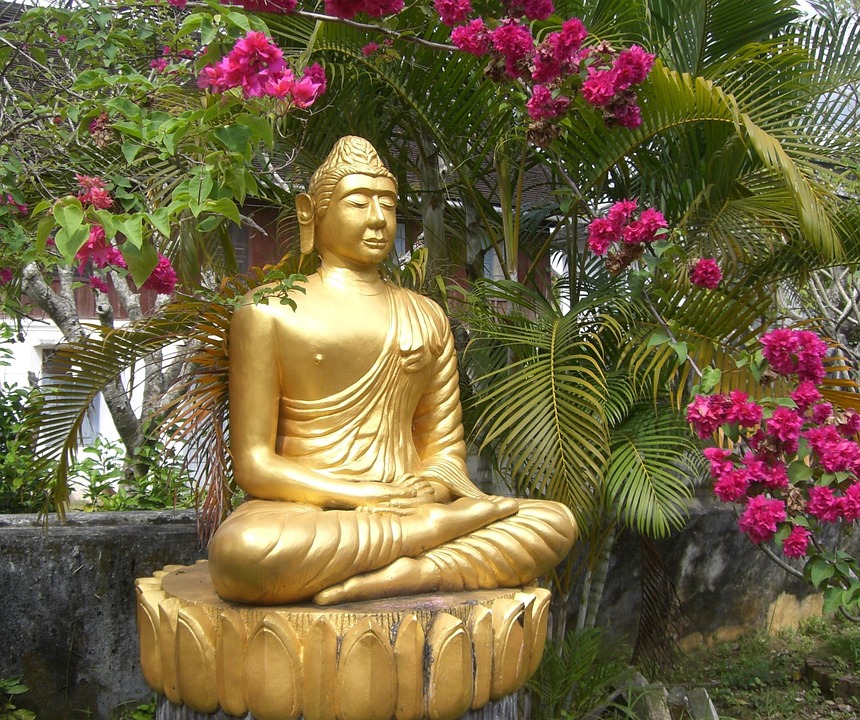 Religie, Geloof, Boeddha, Goud, Rust, Meditatie