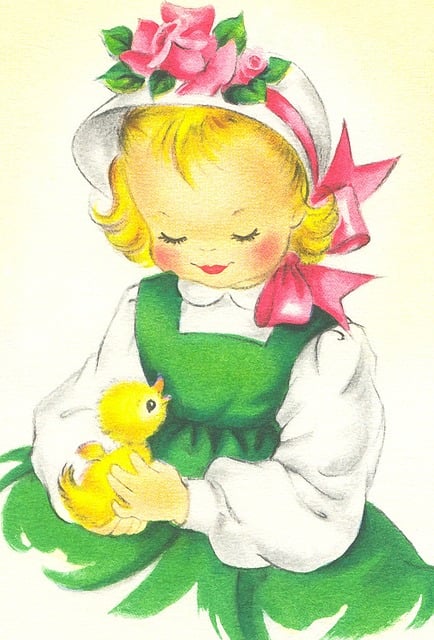Free girl childish kid illustration