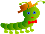 inchworm, smile, worm