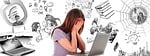 woman, burnout, multitasking