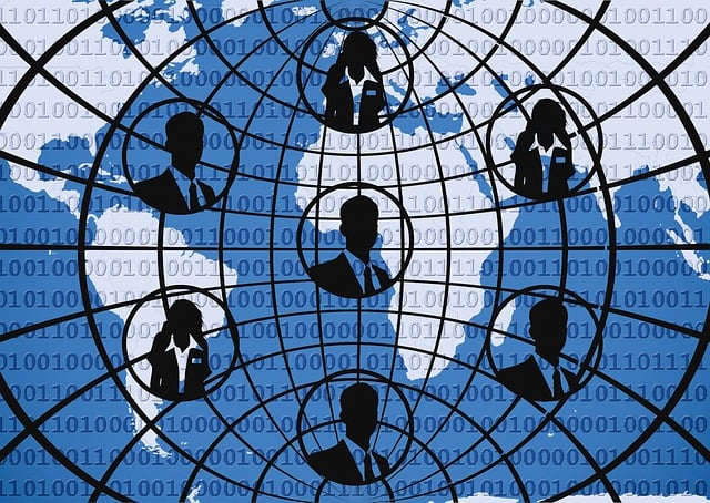 Free globalisation business connection illustration