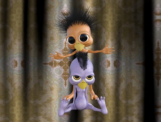 Free performer funny cartoon illustration