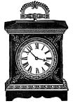 vintage, antique, clock