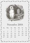 november, calendar, month