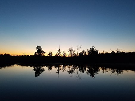 Free Sunset Lake photo and picture