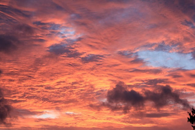 Himmel, Rot, Sonnenuntergang, Natur