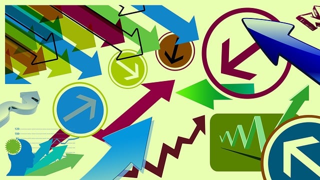 Free arrows center direction illustration