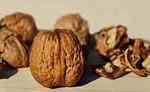 walnut, nut, brown