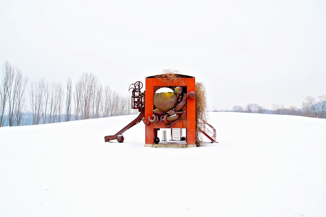 Basel, Grün 80, Park, Schnee, Winter