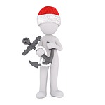 white male, isolated, 3d model