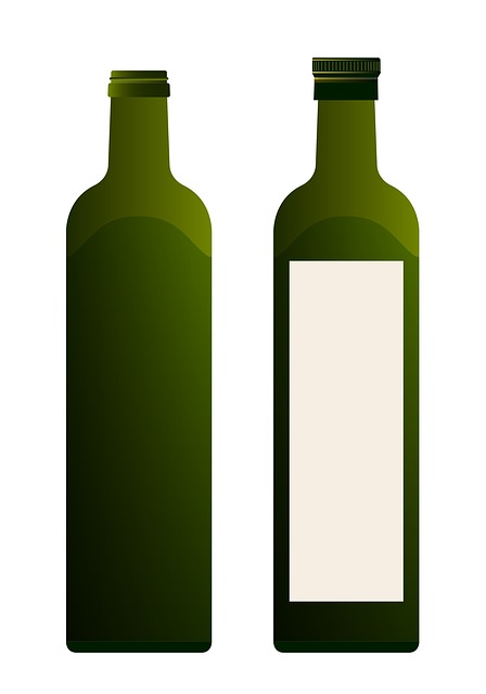 Free oil bottle green illustration