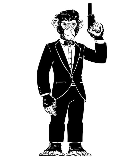 Free mono spy costume illustration