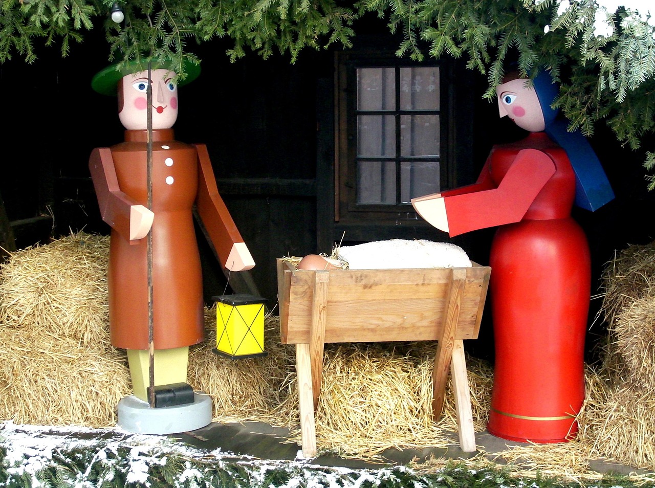 Nativity Scene Crib Barn - Free photo on Pixabay - Pixabay