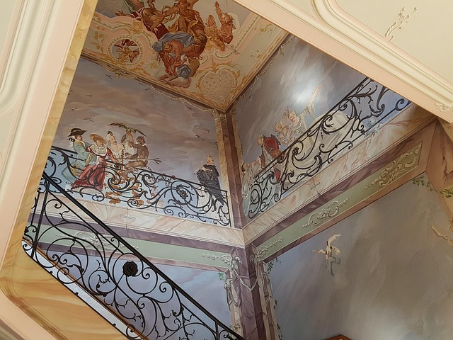 Free Stairwell Wall Painting photo and picture