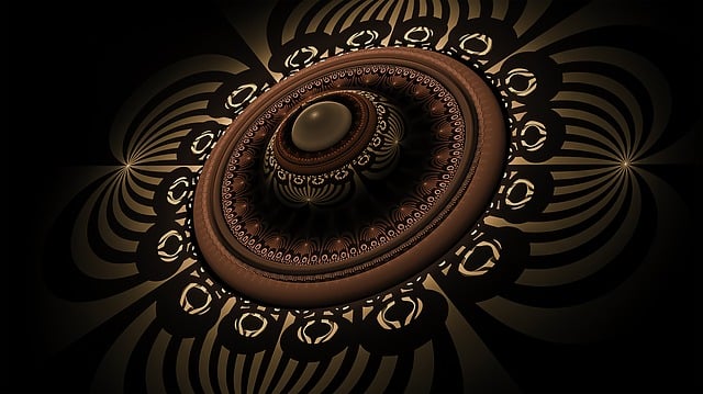 Free fractal stripes abstract illustration