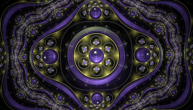 Fractal, Espumante, Roxa, Abstract
