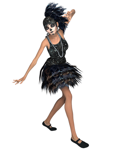 Free thin lady sugar illustration