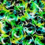 bubbles, background, colorful