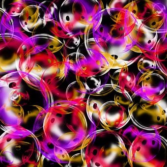 Bobler, Bakgrunn, Photoshop, Oransje