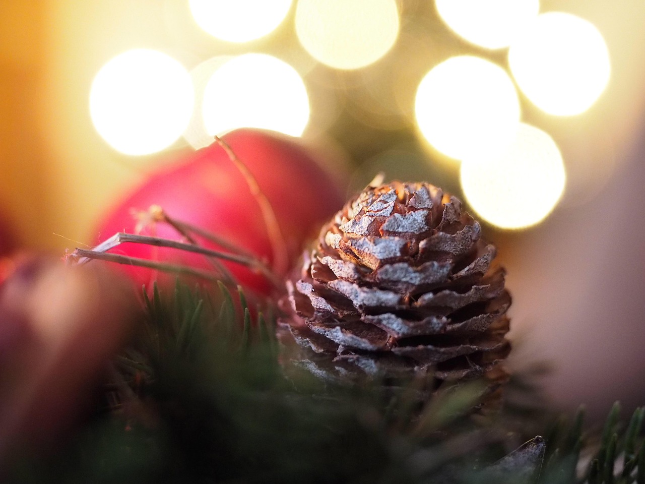 Natal, Advento, Guirlanda, Pinha, Vela