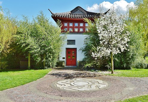 Free Japanese Garden Tea House photo and picture