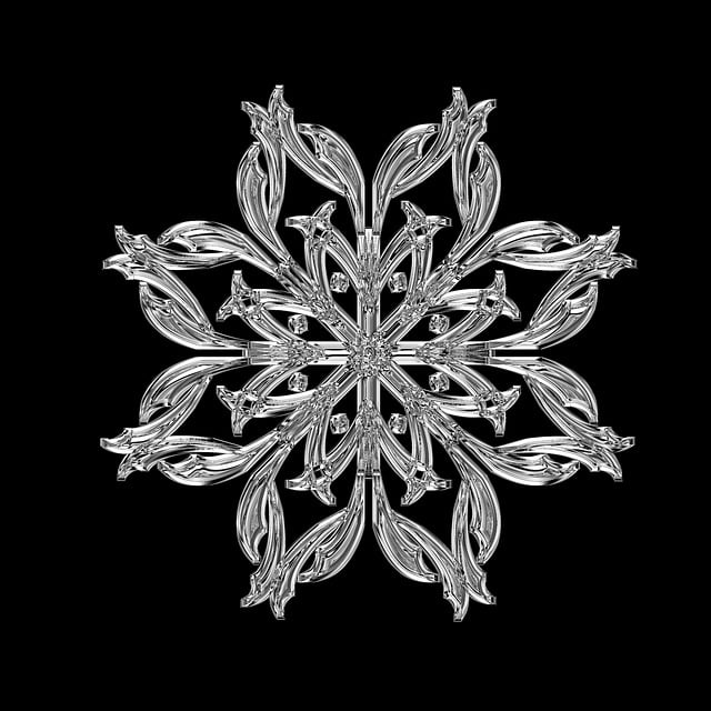 Free ice crystal ice cream shape illustration