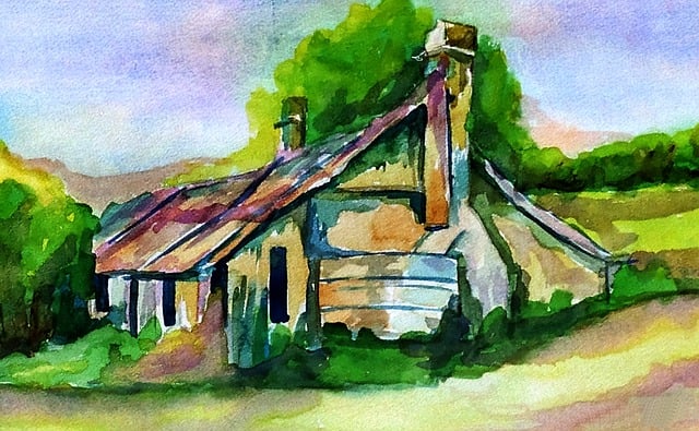 Free watercolor paper paintbrush illustration