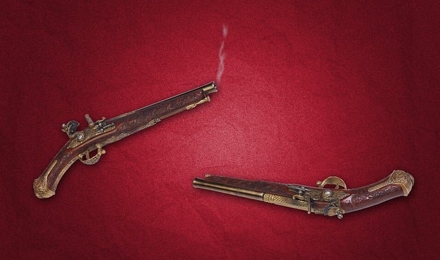 Vintage Pistol, Duellpistol, Våpen