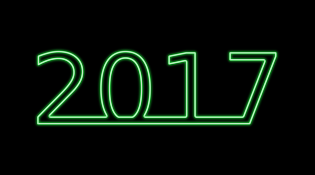 Jahr 2017, New Year'S Eve, Disko, Neon