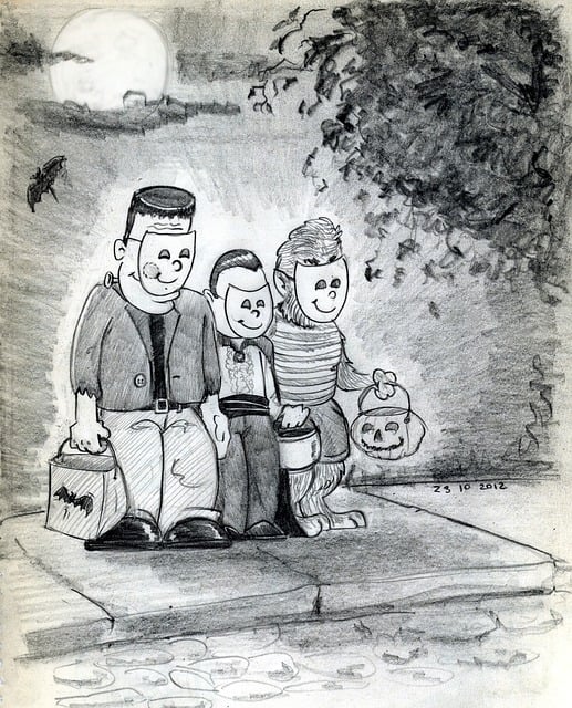 Free halloween halloween party costume illustration