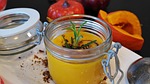 pumpkin soup, hokkaido, autumn