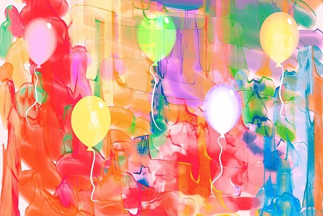 Free watercolour happy birthday paint illustration