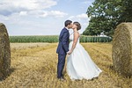 young couple, love, corn