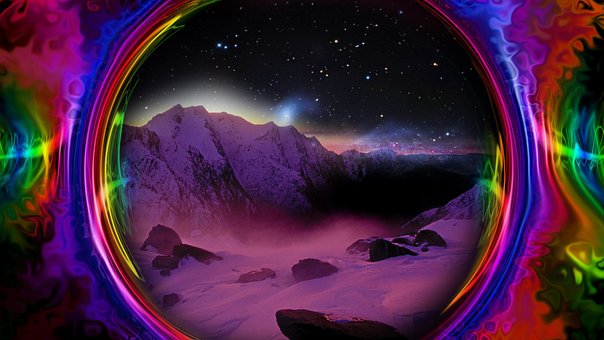 Colorido, Espaço, Trippy, Psicodélico
