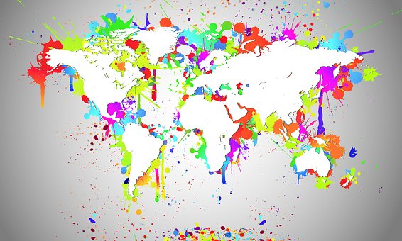 Mundo, Mapa Do Mundo, Mapa, Branco