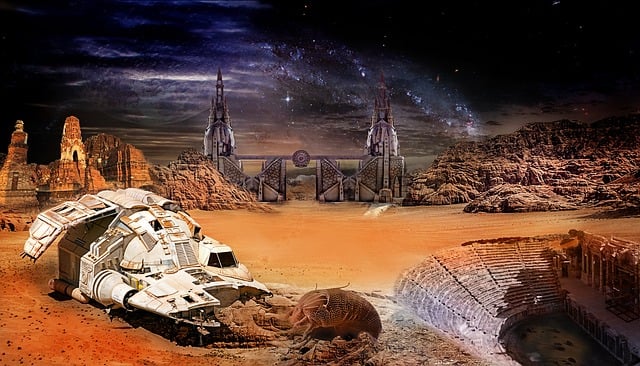 Free strange worlds cosmos space illustration