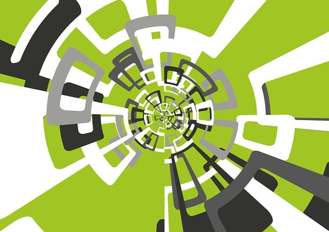 Free frame center outline illustration