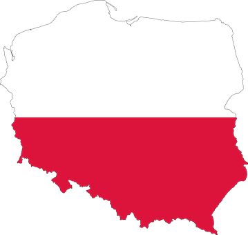 Poland, Country, Europe, Flag, Borders