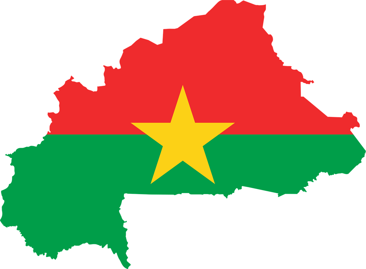 Burkina Faso Drapeau Carte La Images Vectorielles Gratuites Sur 