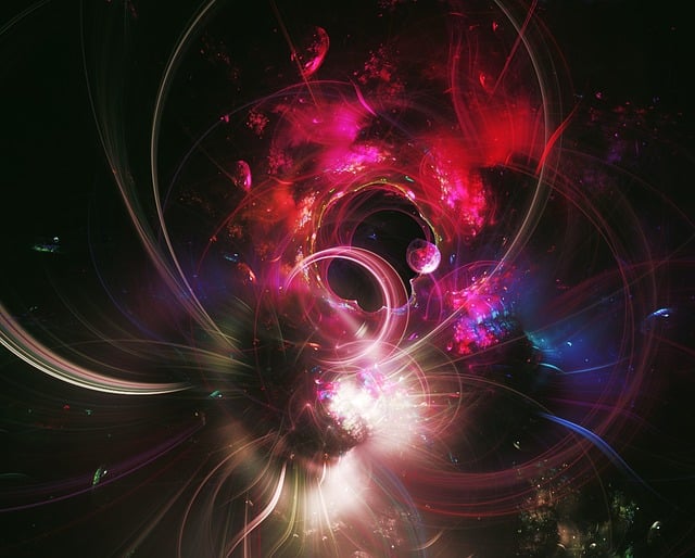 Free fractal light light fractal illustration